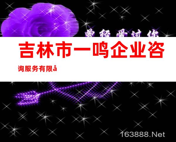 吉林市一鸣企业咨询服务有限公司