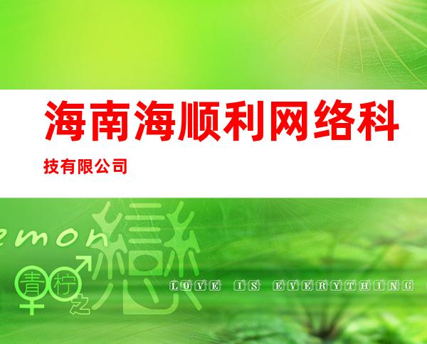 海南海顺利网络科技有限公司