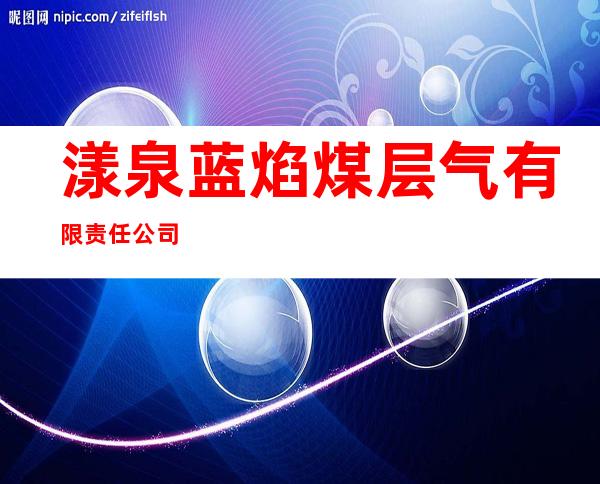 漾泉蓝焰煤层气有限责任公司